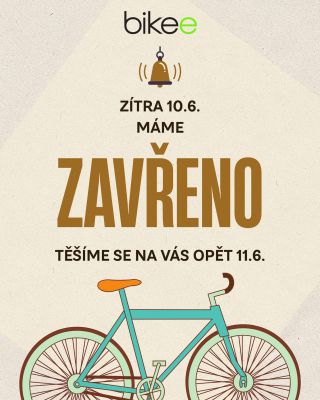Zdokonalujeme se pro Vás, a proto zítra 10.6. máme ZAVŘENO. ❌ Jedeme se školit k Authoru! 🚲 🚴🏼 A Vy budete také u toho!...