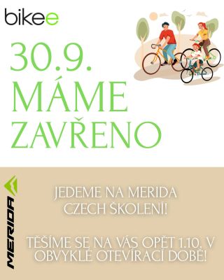 📢 Upozornění pro naše zákazníky 📢 👉 Zítra 30. 9. máme na prodejně (Sokolská 601, Kutná Hora) zavřeno, protože jedeme na...